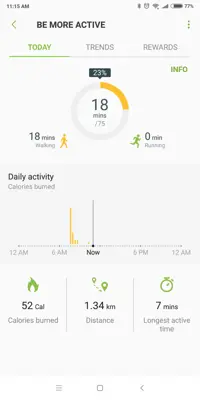 Samsung Health android App screenshot 1