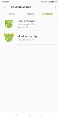 Samsung Health android App screenshot 2