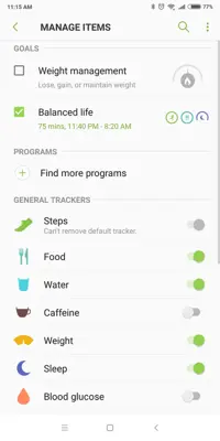 Samsung Health android App screenshot 3