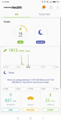 Samsung Health android App screenshot 8